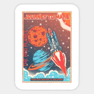 Journey to Mars | The red planet. Sticker